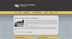 Desktop Screenshot of nationalcranetraining.com